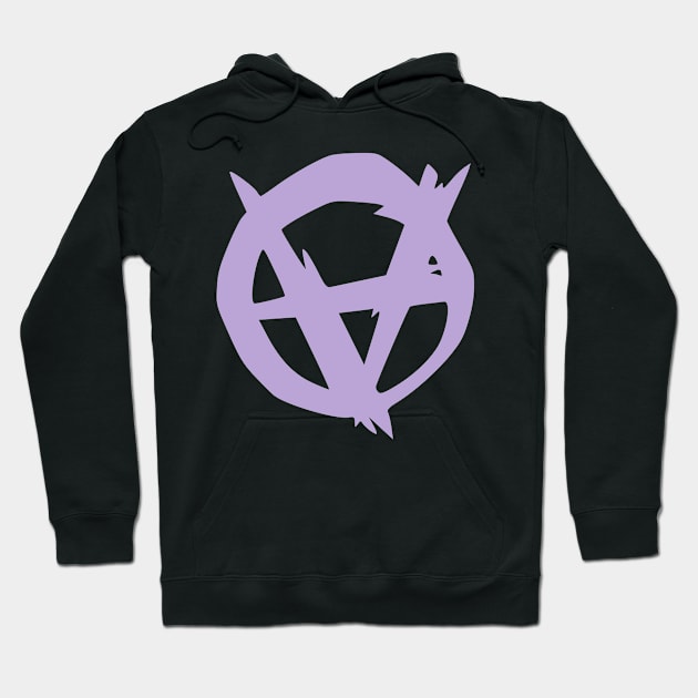 Lovely Lavender Anarchy in distress Hoodie by skittlemypony